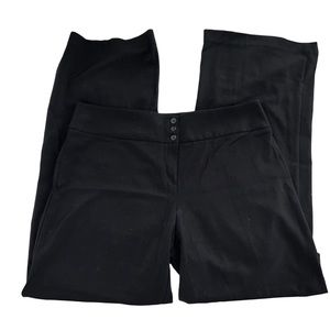 Style and Co Dress Pants Black Button up slacks Women’s Size 16L